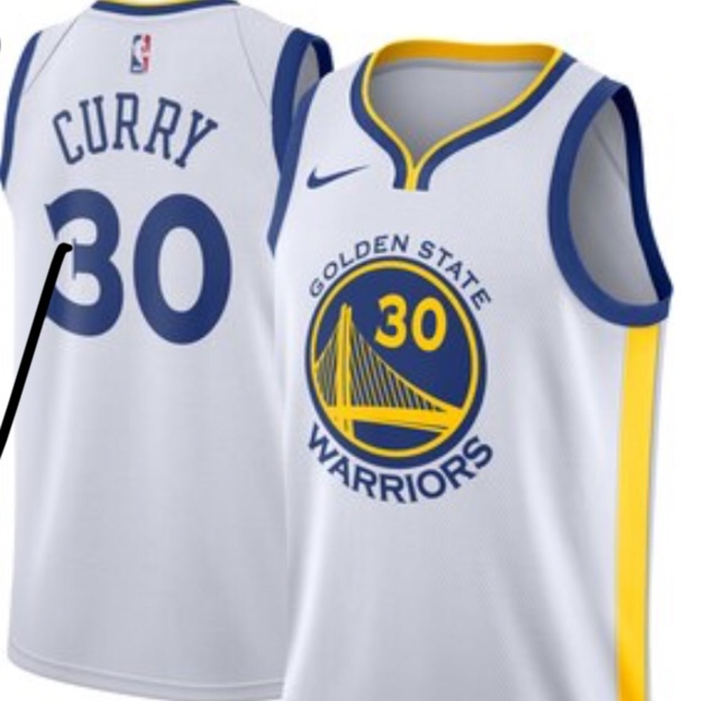 Stephan Curry NBA golden state warriors jersey